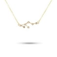 thumbnail image 3 of Ins Constellations Theme Friendship Necklace Rhinestone Comfortable Delicate with Display Card Pendant for Lover Festival Gifts Leo gold, 3 of 6