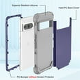 thumbnail image 2 of Cowithday for Google Pixel 7 Pro 5G Case with Screen Protector, Dual Layer Heavy Duty Tough Rugged Shockproof Drop Protection Corner Protection Hybrid Phone Case for Google Pixel 7 Pro 6.7", Darkblue, 2 of 7
