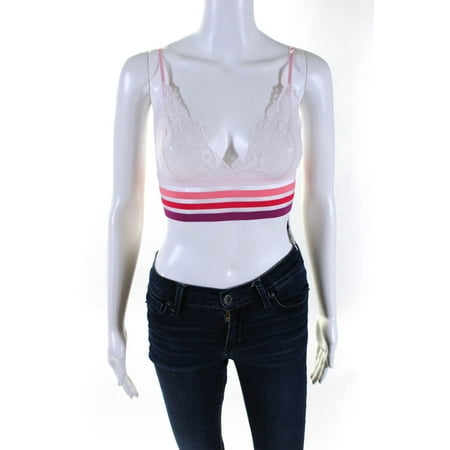 

Hanky Panky Womens Sunset Stripe Bralette - Rosy Peach Size M