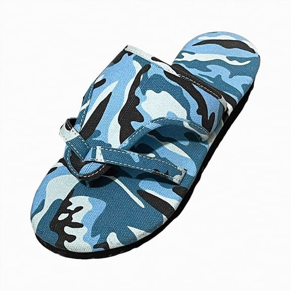 HCNTES Shower Shoes for Women Pool Beach Flip Flops with Arch Support Quickly Dry(Blue,9.5)