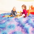thumbnail image 2 of Rainbow Round Area Rug,4'X4',Fluffy Rugs for Bedroom, Rugs for girls/boys Room,Fuzzy Rugs for Nursery Playroom,Circle Rugs for Kids Baby Room,Shag Carpet Rugs for Reading Nook - Type B(Round), 2 of 7