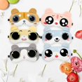 thumbnail image 3 of 6 Pcs Cute Cat Silk Eye Mask for Sleeping Women,Silk Sleep Masks for Women,Slip Silk Sleep Mask, 3 of 4