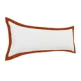 thumbnail image 4 of Ox Bay Border Falange Frame Lumbar Throw Pillow, White / Orange, 14" x 36", Count per pack 1, 4 of 9