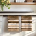 thumbnail image 7 of Brown Stripes Kitchen Towels Set of 4, Country Watercolors Gradient Texture Absorbent Dish Towels for Kitchen, Microfiber Hand Towel, Quick Drying Tea Towel for Cleaning Decorative Dishcloths, 7 of 7
