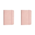 thumbnail image 2 of A7 Pocket Notepad Sewn Binding Notebook with Elastic Band Thick Ink-Proof Soft Cover Writing Pad 9-color Lightweight Journal with Smooth Paper for Meeting Records,Travel Memos(100shts./1pcs),Pink*2, 2 of 9