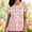 03 Pink, variant on YueHuiYing Easter Shirts for Women V Neck Happy Easter T Shirt Easter Bunny Shirt Cute Rabbit Graphic Tee Gift Spring Tees Tops
