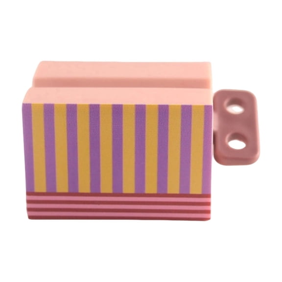 Striped Desktop Phone Holder, Portable Foldable Lazy Stand, Universal Cell Phone And Tablet Dock, Available In Multiple Colors, Adjustable Angle Viewing (C)