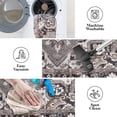 thumbnail image 4 of Superior Mahi Modern Medallion Washable Indoor Area Rug, 12' x 18', Grey, 4 of 8