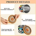 thumbnail image 5 of Panda Portrait Cartoon Airtight Coffee Bean Canister 17oz Food Storage Containers with Lids For Gournd, Tea, Sugar, Flour, Rice, Cereal, Candy Cookie Jar, 5 of 8