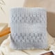 thumbnail image 4 of Manta de forro polar suave 70x100cm - manta gruesa y mullida para cama, sofá y siesta, diseño a rayas en beige, gris, verde, azul, caqui, rosa, 4 of 6