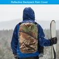 thumbnail image 4 of Uxcell 60-70L Waterproof Rucksack Cover, Backpack Rain Cover, XL, Leaf Camo, 4 of 5