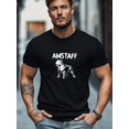 thumbnail image 2 of T-shirt pour Homme Grande Taille, Décontracté et Relax, Simple et Propre, T-shirt d'Été Décontracté à Col Rond à Manches Courtes pour Homme Motif Chien AMSTAFF,, 2 of 5