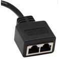 thumbnail image 3 of Network Splitter Adapter Cable, 1 RJ45 Connector to 2 RJ45 Outlets Network Y-Splitter Cable for Category 5e Ethernet, Category 6 Ethernet. (1 pc), 3 of 4