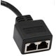 thumbnail image 3 of Network Splitter Adapter Cable, 1 RJ45 Connector to 2 RJ45 Outlets Network Y-Splitter Cable for Category 5e Ethernet, Category 6 Ethernet. (1 pc), 3 of 4