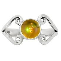 Natural Ethiopian Opal 925 Sterling Silver Ring s.8 Jewelry R-1574 SDR251761