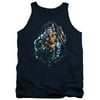 DC Comics Aquaman Sceptor Bubbles Adult Tank Top Shirt