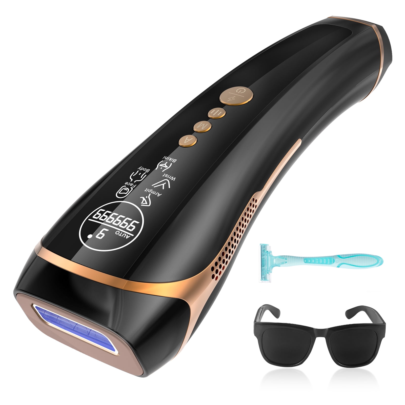 KENZZI ICE Cooling IPL Hair Removal Device for Face and Body with