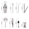 12Pcs Cocktail Shaker Set Mixer Martini Strainer Bartender Kit Spirits Maker Bar