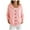 Pink, variant on vigerkar Women's Hooded Cardigan Solid Color Sweaters Button Down Open Front Knit Outerwear Coats (Pink, 7XL)