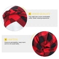thumbnail image 2 of Wide Brim Hats Braided Toe Cap Comfortable Sleeping Turban Women Printing Baotou Red Brushed Milk Silk Women's, 2 of 6