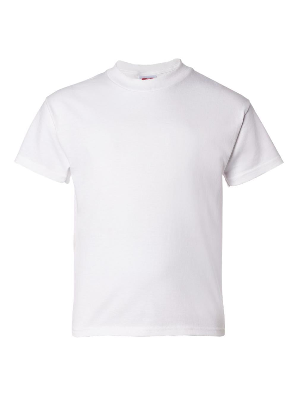 hanes plain black t shirt