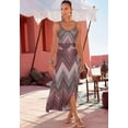 thumbnail image 2 of LASCANA Women's Sleeveless Print Maxi Dress Ruching, 2 of 5