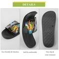 thumbnail image 7 of GZHJMY Stylish Slides for Women Men, A Cat Ash Drives A Car on The Highway Soft Flexible Slip-on Sandals Slippers, 7 of 7