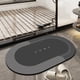 thumbnail image 1 of Alfombras de baño ovaladas lavables de moda para baño, alfombras de baño antideslizantes de secado rápido para bañera, ducha y lavabo, 1 of 6