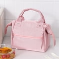 thumbnail image 2 of Bolsa de almuerzo con aislamiento portátil: Bolsa de mano simple para picnic, bolso para el almuerzo, bolso más fresco, 2 of 8