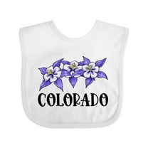 Inktastic Colorado Columbine Flowers Boys or Girls Baby Bib
