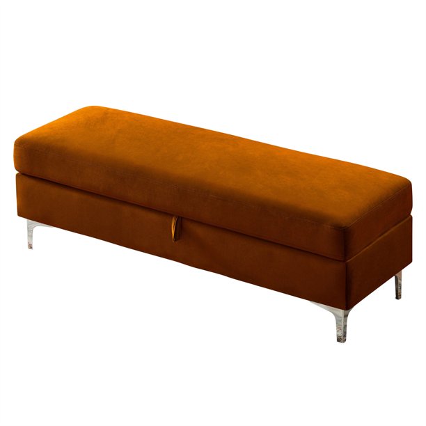 Versatile Bench with Hidden Storage Flip Top Storage Ottoman Bench