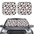 thumbnail image 2 of Naloa Cute Baseball Print 2-Piece Windshield Sunshade,Foldable Car Front Window Sun Shades,for Most Sedans SUV Truck-Small, 2 of 6