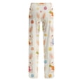 thumbnail image 6 of Fgvctg Easter Pajama Pants for Women Cute Rabbit Print Wide Leg Pajamas Sleepwear High Waisted Pjs Pants Stretch Fall Easter Eggs Spring Drawstring Lounge Pants with Pockets Orange L, 6 of 6
