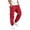 Red, variant on Liuinsasek Boys' Back-to-School Cargo Jogger Pants Solid-Color Casual Elastic Drawstring Waist Multi Pockets Durable Tapered Long Pants for Fall/Winter