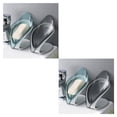 thumbnail image 1 of Bearachild Soporte en forma de hoja Herramienta de limpieza de esponja Soporte de escurridor Escurridor de esponja de cocina Bandeja para platos, azul azul 2piezas Bearachild CBP130670, 1 of 6