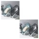 thumbnail image 1 of Advancent Soporte en forma de hoja Herramienta de limpieza de esponja Soporte de escurridor Escurridor de esponja de cocina Bandeja para platos, azul azul 2piezas Advancent CBP130670, 1 of 6