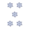 thumbnail image 3 of Toystoory Accesorio de molde de silicona de copo de nieve, herramienta de artesanía exquisita creativa, herramientas de fabricación artesanal, moldes de Type2 NO2 Toystoory CBP362524, 3 of 5