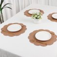 thumbnail image 7 of Unique Bargains Set of 6 Flower Placemats for Kitchen Coffee 15*15in, 7 of 7