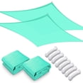 thumbnail image 1 of Yescom 2 Pack 23x20FT Rectangle Sun Shade Sail UV Block Commercial Carpark Pool Camping Beach Outdoor Pearl Aqua, 1 of 10