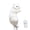 White Hang the cat, variant on Hanging Cat Figurine deocr– Realistic Furry Climbing Cat Decoration, Desk & Shelf Accent decor for Office, Home, Car, Monitor Edge