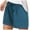 Dark Green, variant on GEWSEY Womens Linen Shorts Wide Leg High Waisted Ruffle Draswtring Summer Beach Flowy Shorts with Pockets (Navy, XL)