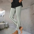 thumbnail image 6 of Felirenzacia Halloween Women Costume Leggings High Waist Tight Pants Comfy Full Length Striped Leggings Christmas Halloween Pajama Pants Yoga Pants, 6 of 7