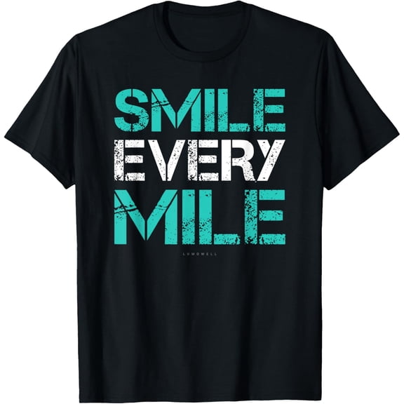 Smile Every Mile Shirt. Funny Running TShirts. Runner Gifts T-Shirt