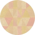 thumbnail image 1 of Ahgly Tapis Rond Lavable en Machine Intérieur Transitionnel Orange, 6 Pieds Rond, 1 of 7