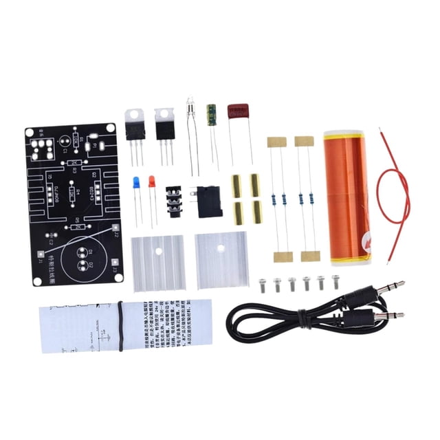 Mini Kit de Bobina , Kit de Producción Electrónica DIY, Proyectos de Bricolaje, Juguete de Transmisión de Escritorio para Laboratorio en Casa, Au