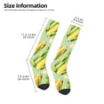 thumbnail image 2 of Fotbe Fresh Sweet Corn Calcetas Divertidas Estampadas para Hombre y Mujer, Calcetas de Algodón hasta la Rodilla para Caminar, Correr, Enfermería y Embarazo, 2 of 6