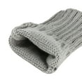 thumbnail image 5 of absanyy Women's Fingerless Gloves - Gray, Free Size - Thermal Polyester with Ribbed Cuff for Typing, Office, Fall Winter, 5 of 6