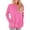 Pink, variant on ICHUANYI Womens Stylish Oversized Sweatshirts Hoodies Crew Neck Pocket Long Sleeve Pullover Casual Comfy Fall Winter Fashion Outfits Clothes 2023