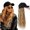 B MbrownB blonde, variant on Baseball Cap Wig 20in Long Natural Wave Hair Extensions With Hat Heat Resistant Synthetic Adjustable Wig Black cap wigs for Women Girls