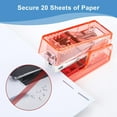 thumbnail image 3 of Mini Stapler, 20 Sheet Office Desktop Stapler with 640 Standard Staples and A Staple Remover, Pink…, 3 of 13